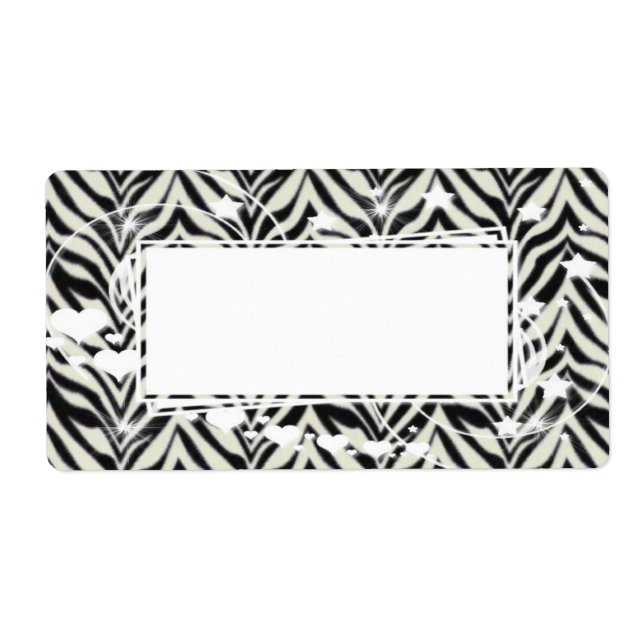 Zebra Shooting Hearts and Stars (Front)