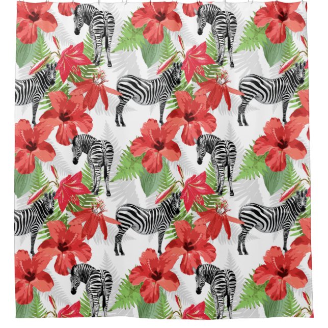 Zebra Shower Curtain (Front)