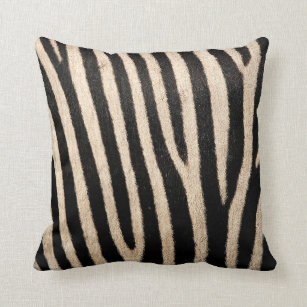 Zebra Skin Animal Faux Fur Pattern Cushion