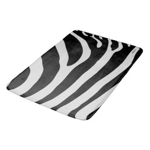 Zebra Skin Bath Mat