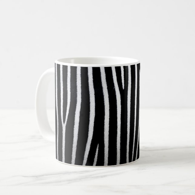 Zebra Skin Coffee Mug (Front Left)