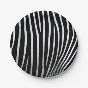 Zebra Skin Paper Plate