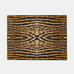 Zebra skin pattern doormat