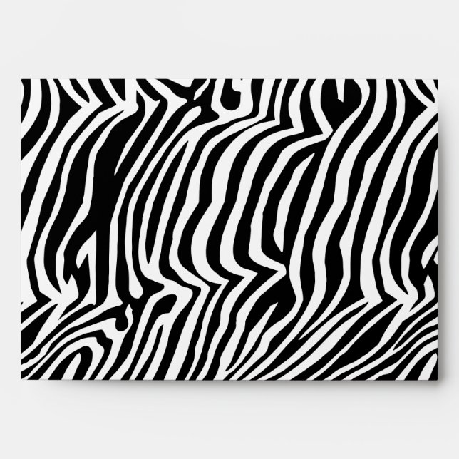 Zebra  skin pattern envelope (Front)