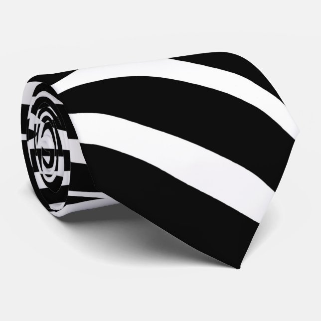 Zebra Skin Pattern Tie (Rolled)