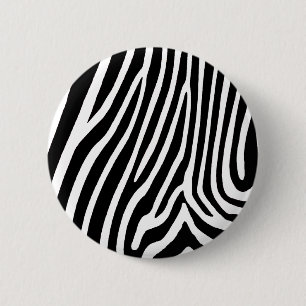 zebra skin, patterns 6 cm round badge