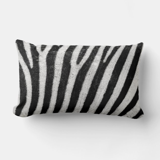 Zebra Skin Print Lumbar Cushion (Front)