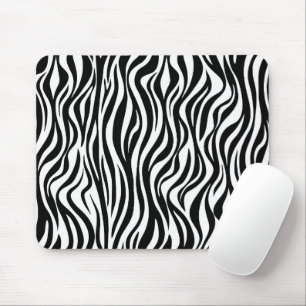 Zebra Skin Print Mouse Pad