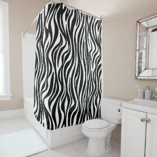 Zebra Skin Print Shower Curtain