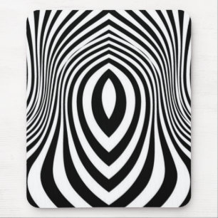 Zebra Skin Print Texture Pattern Mouse Pad