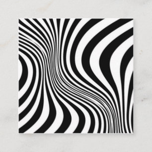 Zebra Skin Print Texture Pattern Square Business Card