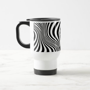 Zebra Skin Print Texture Pattern Travel Mug