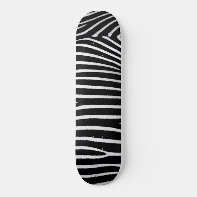 Zebra Skin Skateboard (Front)