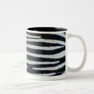 Zebra skin surface Two-Tone coffee mug