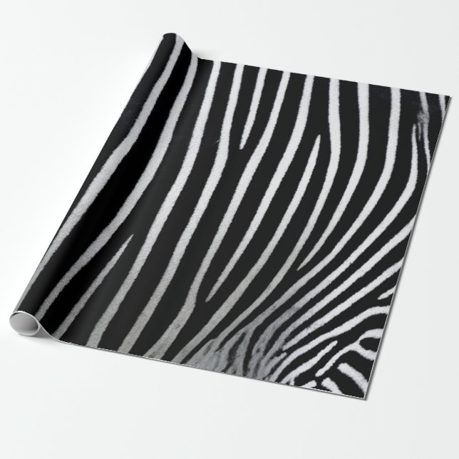 Zebra Skin Wrapping Paper (Unrolled)