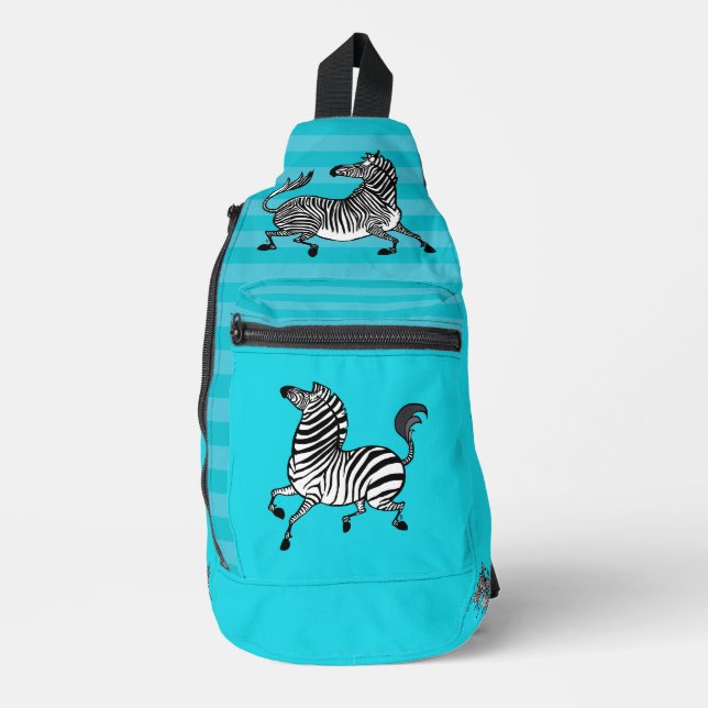 Zebra Sling Backpack (Front)