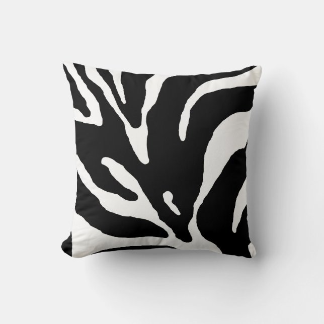 Zebra Stripe Animal Print Cushion (Front)