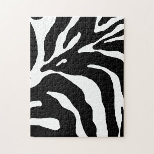 Zebra Stripe Animal Print Jigsaw Puzzle