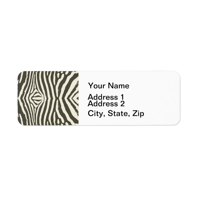 Zebra Stripe Animal Print Pattern (Front)