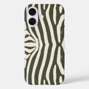 Zebra Stripe Animal Print Pattern iPhone 16 Case