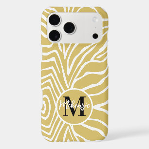 Zebra Stripe Any Colour Personalise Monogram iPhon