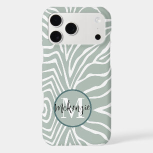 Zebra Stripe Any Colour Personalise Monogram iPhon