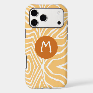 Zebra Stripe Any Colour Personalise Monogram iPhon