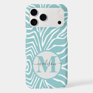 Zebra Stripe Any Colour Personalise Monogram iPhon