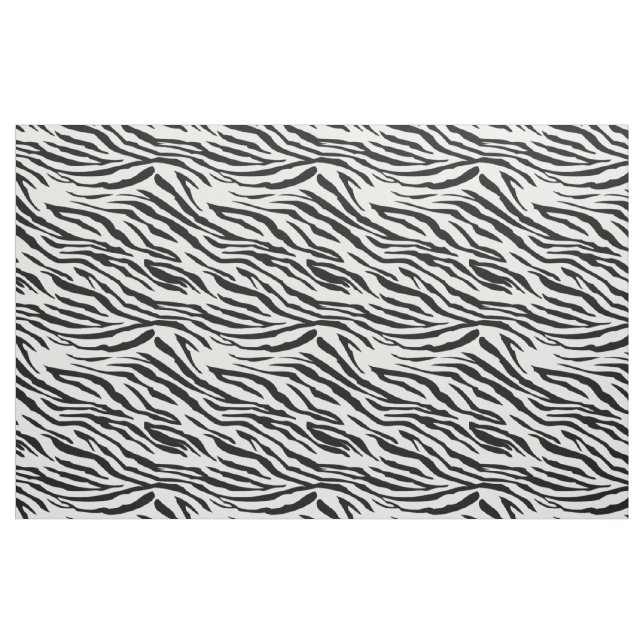 Zebra Stripe Black and White Fabric (Yard)