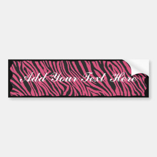 ZEBRA STRIPE -BUMPER STICKER