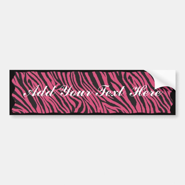 ZEBRA STRIPE  -BUMPER STICKER (Front)