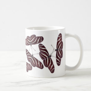 Zebra Stripe Butterflies Coffee Mug