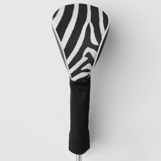 Zebra Stripe Golf Head Cover (Front)