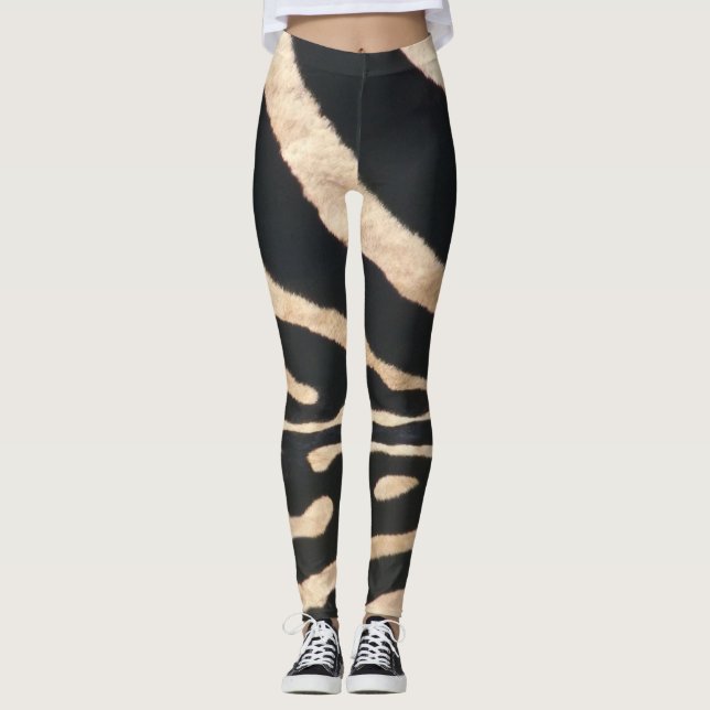 Zebra Stripe Leggings (Front)