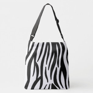 Zebra stripe pattern crossbody bag