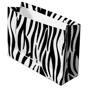 Zebra Stripe Pattern Large Gift Bag