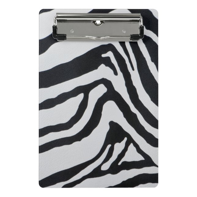 Zebra stripe pattern mini clipboard (Front)