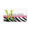 Zebra Stripe Pattern Monogram Make Up Artist