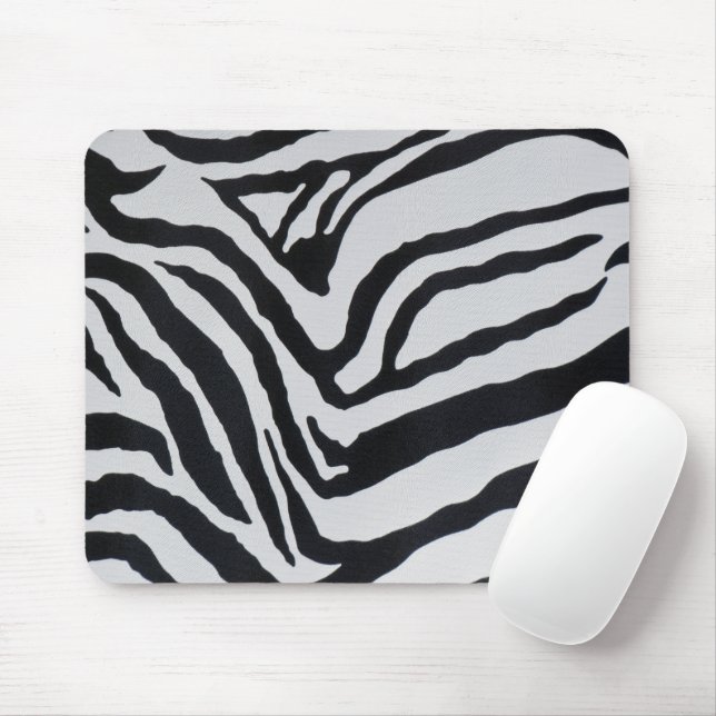 Zebra stripe pattern mouse pad (With Mouse)