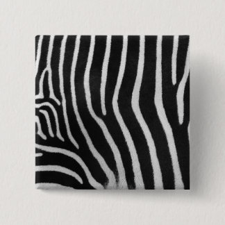 Zebra Stripe Pattern Square Pin