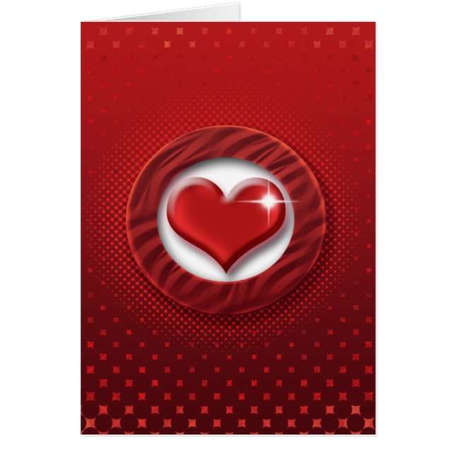 Zebra stripe red hear love romantic (Front)
