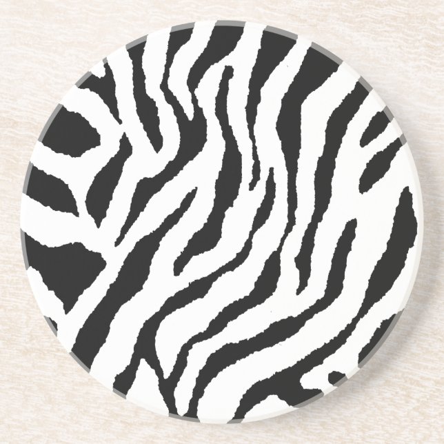 Zebra Striped Coasters (Front)