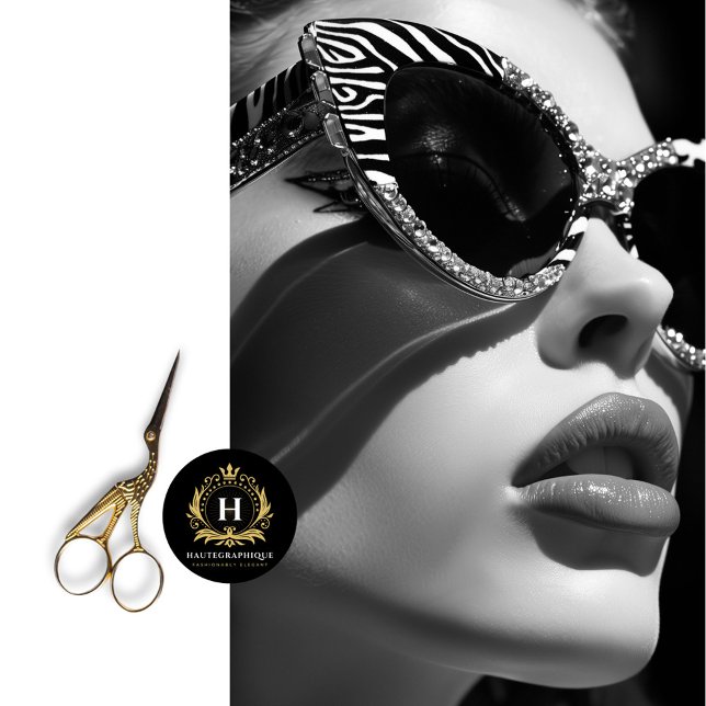 Zebra Striped Glam Rhinestone Sunglasses Decoupage Tissue Paper (Creator Uploaded)