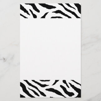 Zebra Striped Stationery