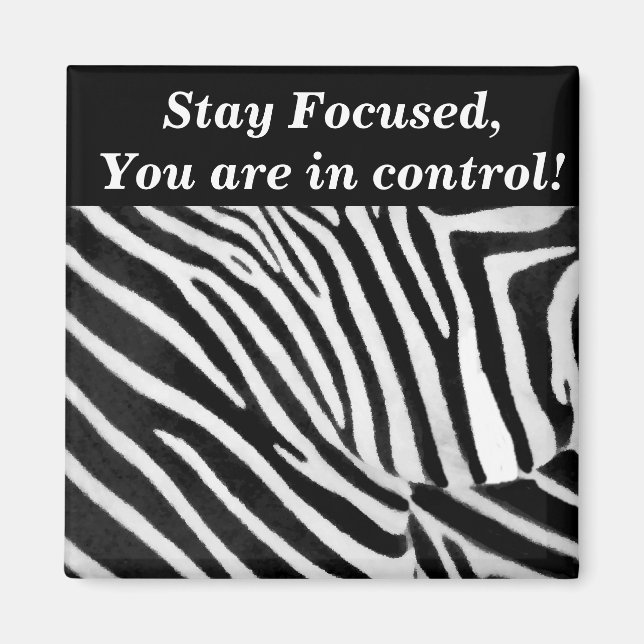 Zebra Stripes#3_ Magnet (Front)