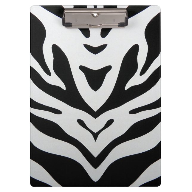 ZEBRA STRIPES ABSTRACT CLIPBOARD (Front)
