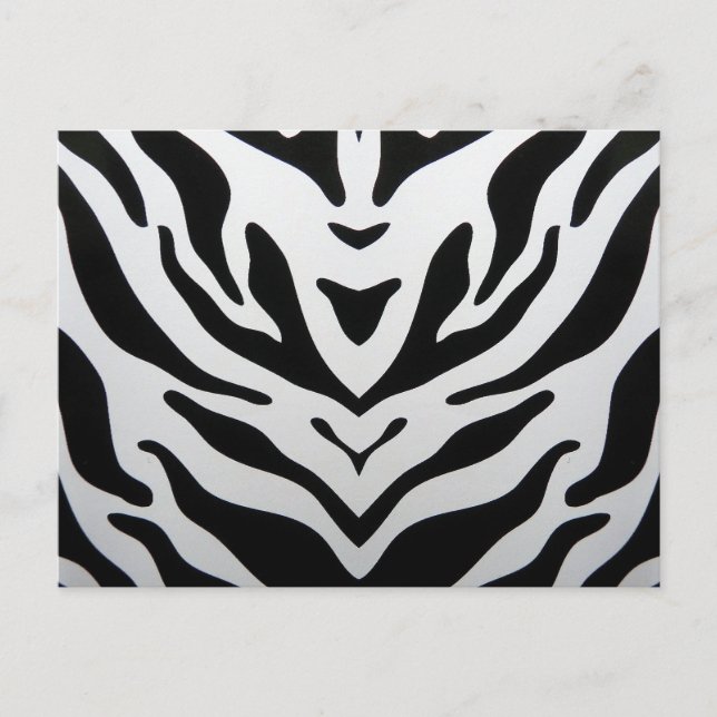 ZEBRA STRIPES ABSTRACT POSTCARD (Front)