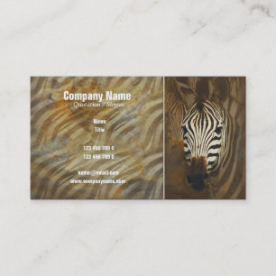 Zebra stripes art profile cards - customisable