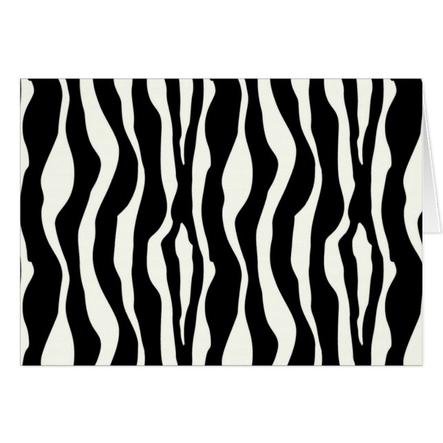Zebra stripes - Black and White (Front Horizontal)