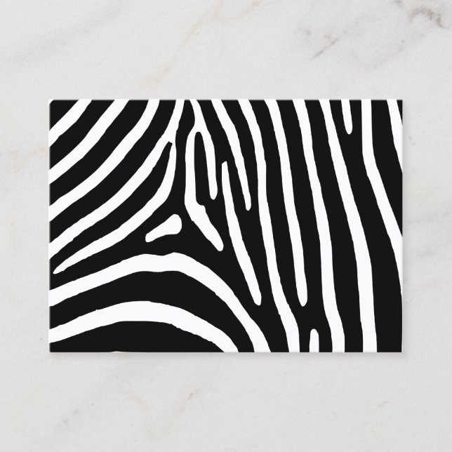 Zebra Stripes Business Card (Front)